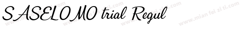 SASELOMO trial Regul字体转换